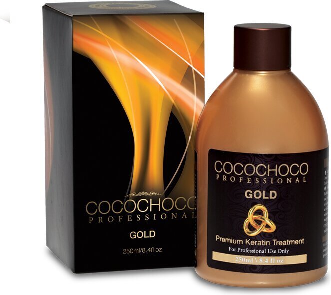 Brasiilia keratiin juuste sirgendamiseks Cocochoco Gold, 250 ml цена и информация | Viimistlusvahendid juustele | kaup24.ee