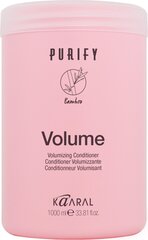 PURIFY VOLUME ✤ Кондиционер для придания объема тонким волосам с маслами женьшеня, бамбука и миндаля, 1000 мл цена и информация | Кондиционеры | kaup24.ee