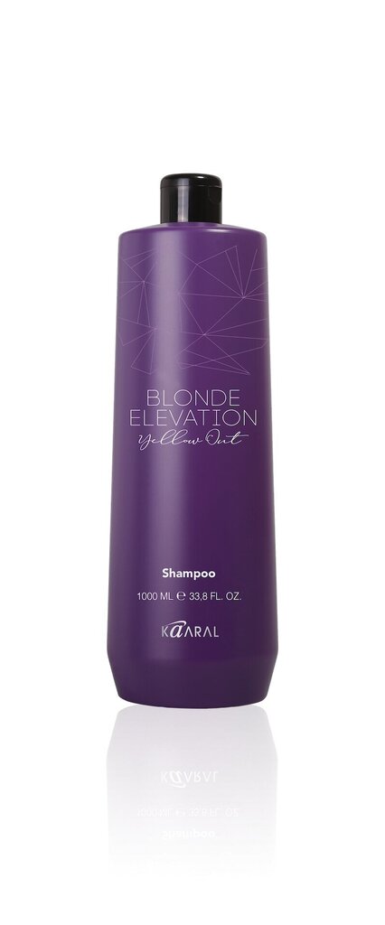 Šampoon, mis neutraliseerib kollase tooni Kaaral Blonde Elevation Yellow Out, 1000 ml hind ja info | Šampoonid | kaup24.ee