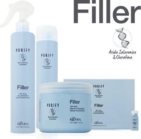 Kosmeetiline juuksešampoon hüaluroonhappe ja keratiiniga Kaaral Purify Filler, 1000 ml hind ja info | Šampoonid | kaup24.ee