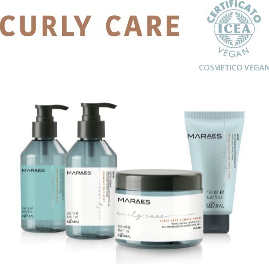 Šampoon ja palsam lokkis ja lainelistele juustele Curly Care, 2 x 100 ml цена и информация | Šampoonid | kaup24.ee