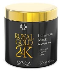 ROYAL GOLD 24K Luminous маска для придания дополнительного блеска волосам, с маслами амазонских растений и фруктов, косметическое золото, 500 мл цена и информация | Средства для укрепления волос | kaup24.ee