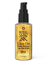 Taastav juukseõli kosmeetilise kullaga Royal Gold 24K Glow On - Gold Repair, 30 ml цена и информация | Маски, масла, сыворотки | kaup24.ee