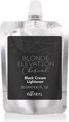 Must juukseid valgendav kreem söega Charcoal Black Cream Lightener, 250 g hind ja info | Juuksevärvid | kaup24.ee
