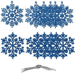 Jõulukaunistus lumehelves 12 tk hind ja info | Peokaunistused | kaup24.ee