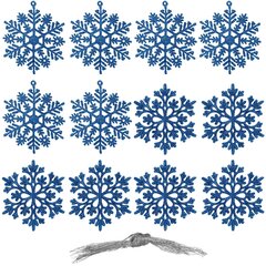 Jõulukaunistus lumehelves 12 tk hind ja info | Peokaunistused | kaup24.ee