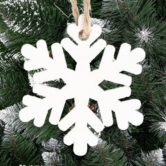 Jõulukaunistus lumehelves 6 tk hind ja info | Peokaunistused | kaup24.ee