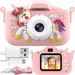 kaamera lastele unicorn roosa vess + kaamera 32 GB mälu цена и информация | Фотоаппараты | kaup24.ee