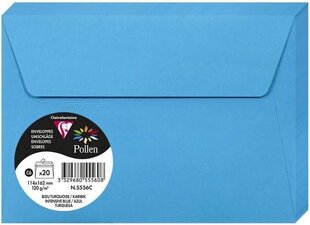 Декоративный конверт Pollen, Clairefontaine, C6 (114x162мм), 120г/м2, темно-синий цена и информация | Конверты, открытки | kaup24.ee