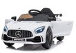 Mercedes GT R akuauto, valge hind ja info | Laste elektriautod | kaup24.ee