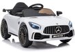 Mercedes GT R akuauto, valge hind ja info | Laste elektriautod | kaup24.ee