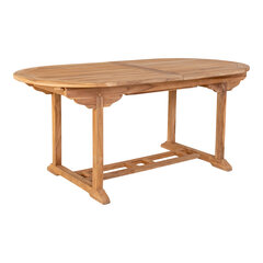 Обеденный стол Salamanca, раздвижной, тиковое дерево цена и информация | Садовые столы и столики | kaup24.ee