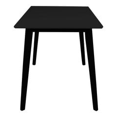 Обеденный стол, 120х70х75 см, черный цена и информация | Кухонные и обеденные столы | kaup24.ee