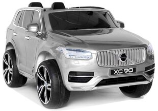VOLVO XC90 одноместный электромобиль, лакированный серебристый цена и информация | Электромобили для детей | kaup24.ee