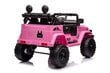 Toyota FJ ühekohaline elektriauto, roosa цена и информация | Laste elektriautod | kaup24.ee