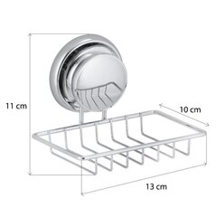 Мыльница для ванной Yoka, настенная, с присоской цена и информация | Аксессуары для ванной комнаты | kaup24.ee