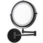 LED kosmeetiline peegel, must цена и информация | Vannitoa sisustuselemendid ja aksessuaarid | kaup24.ee