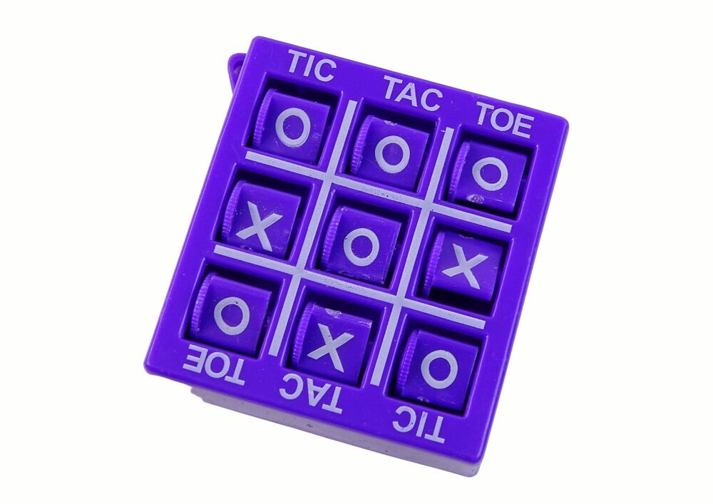 Tic-tac-toe mäng 4,5 cm, lilla hind ja info | Lauamängud ja mõistatused | kaup24.ee