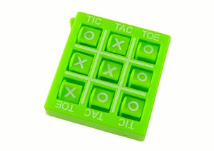 Tic-tac-toe mäng 4,5 cm, roheline hind ja info | Lauamängud ja mõistatused | kaup24.ee
