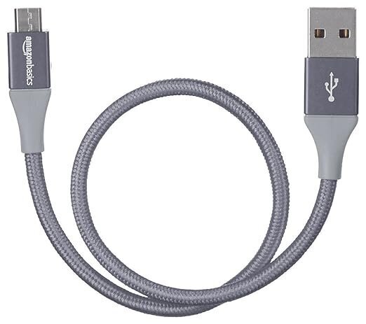 USB-kaabel tüüp Micro 2.0 laadija Nailon 0.3m Hall hind ja info | Mobiiltelefonide kaablid | kaup24.ee