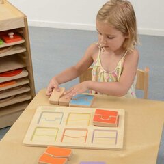 Haridustahvli kuju ja värvi sorteerija Masterkidz hind ja info | Arendavad mänguasjad | kaup24.ee