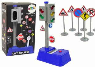 Liiklusmärkide komplekt, 23 cm. hind ja info | Arendavad mänguasjad | kaup24.ee