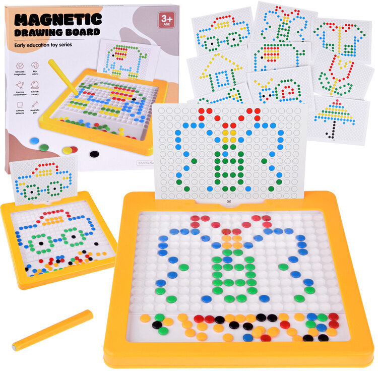 Haridusotstarbeline magnetiline tahvel koos pinsidega цена и информация | Arendavad mänguasjad | kaup24.ee