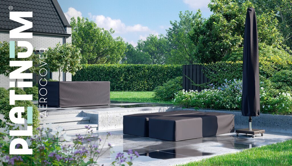 Kaitsekate platvormidega aia nurgadiivanile Platinum AeroCover 255x255x90xH30/45/70 hind ja info | Toolipadjad ja -katted | kaup24.ee