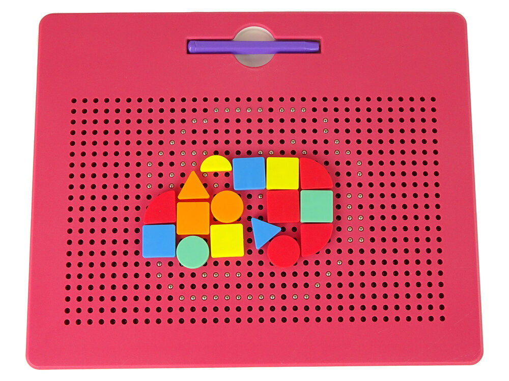 Magnettahvel pallidega, roosa hind ja info | Arendavad mänguasjad | kaup24.ee