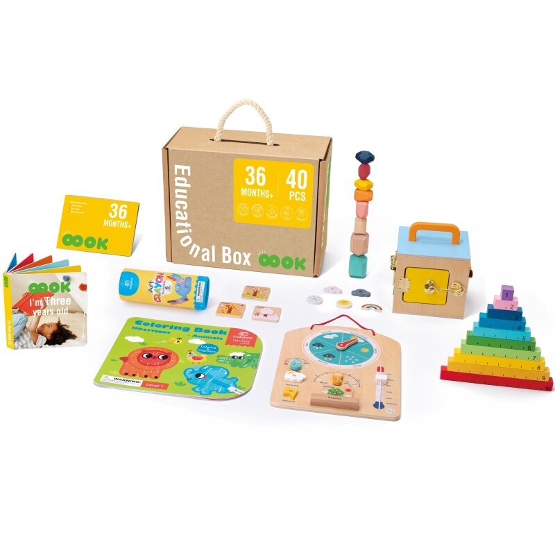 Mänguasja hariduskarp Tooky, 6 tk. hind ja info | Arendavad mänguasjad | kaup24.ee
