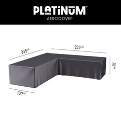 Защитный чехол для садового углового дивана Platinum AeroCover 235x235х100хВ70 цена и информация | Подушки, наволочки, чехлы | kaup24.ee