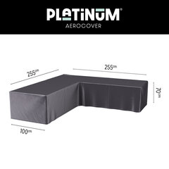 Защитный чехол для садового углового дивана Platinum AeroCover 255x255х100хВ70 цена и информация | Подушки, наволочки, чехлы | kaup24.ee