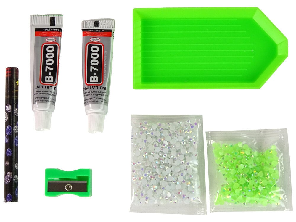 DIY 3D võtmehoidja, valge/roheline цена и информация | Arendavad mänguasjad | kaup24.ee
