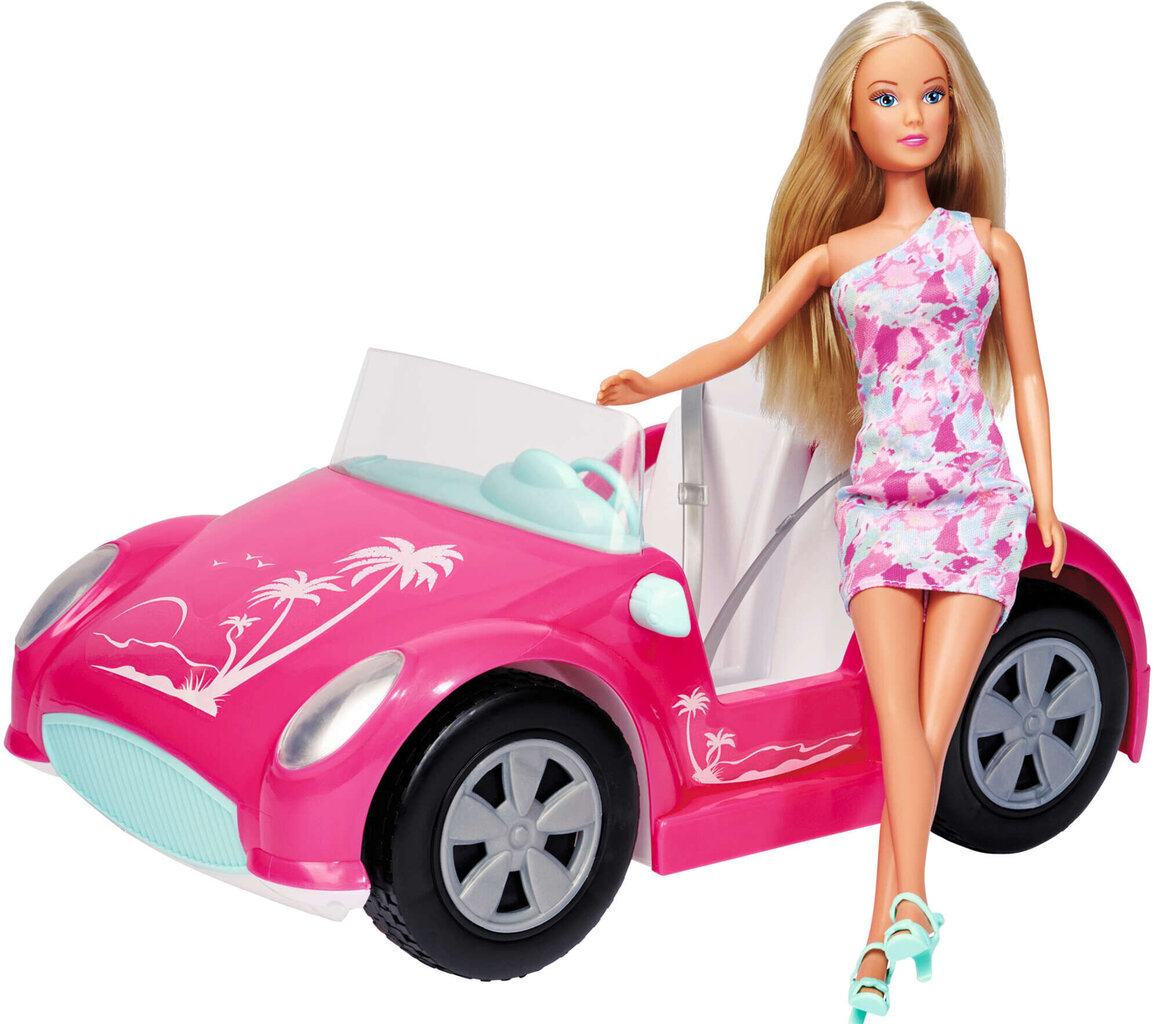 Nuku ja roosa kabriolettauto Steffi Love komplekt hind ja info | Tüdrukute mänguasjad | kaup24.ee