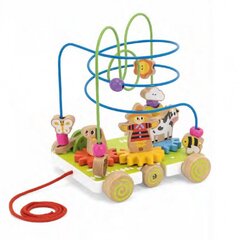Puidust traktori labürint 2in1 Viga hind ja info | Imikute mänguasjad | kaup24.ee