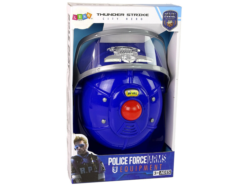 Politseiniku kiiver koos sireeni heli ja valgusega hind ja info | Poiste mänguasjad | kaup24.ee
