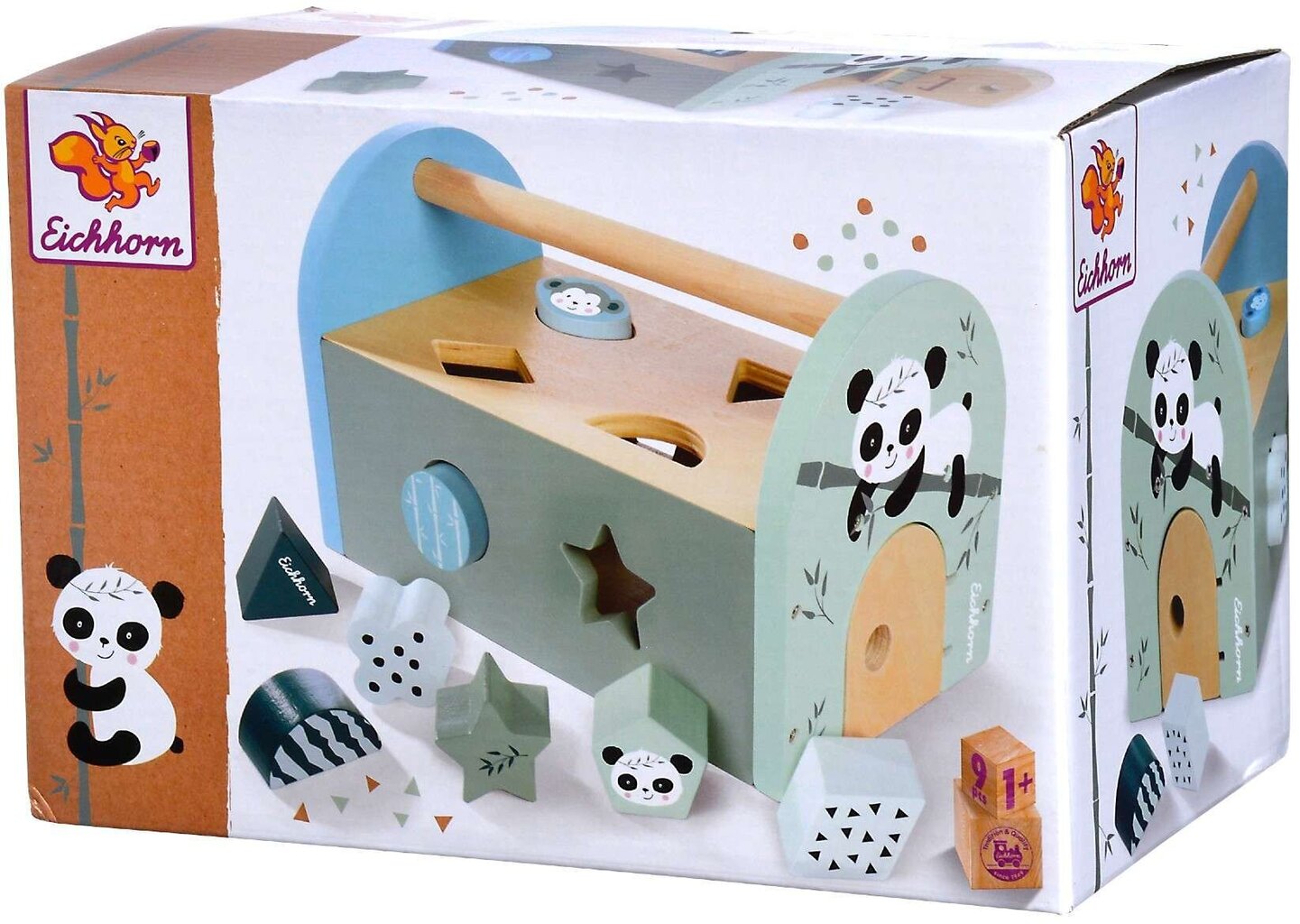 Puidust sorteerimiskarp 9 tk hind ja info | Imikute mänguasjad | kaup24.ee