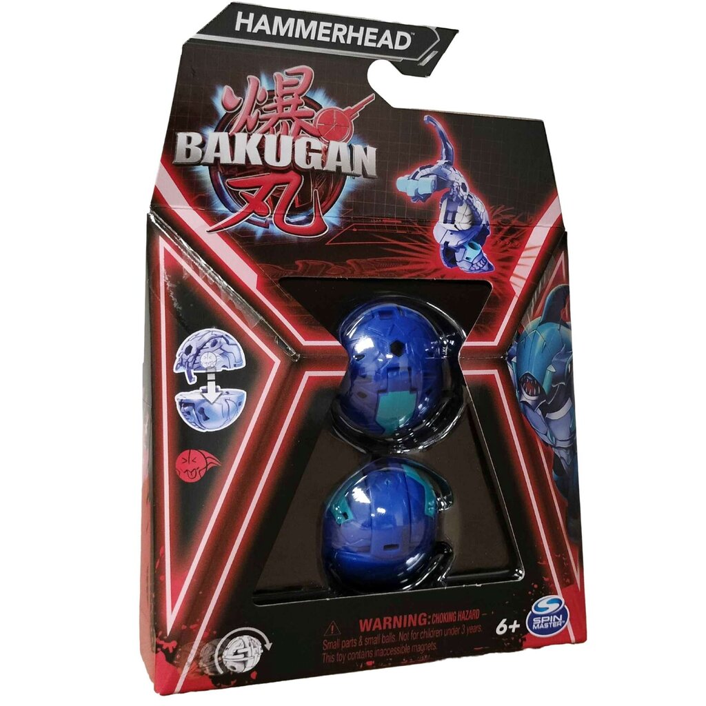 Transformeeruv lahingufiguur Bakugan Hammerhead ja kaardid цена и информация | Poiste mänguasjad | kaup24.ee