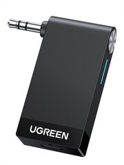 Ugreen Aux Bluetooth Adapter Car для рук -без звонков и музыки слушайте вождение, получатель Bluetooth Aux с Bluetooth 5.0 для автомобиля, наушников и динамиков цена и информация | Адаптеры и USB-hub | kaup24.ee