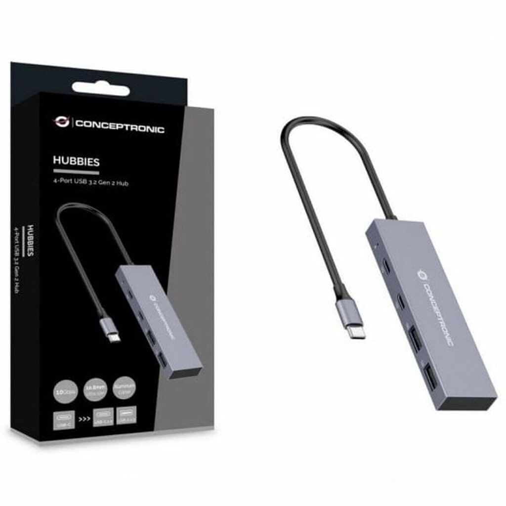 Conceptronic HUBBIES13G цена и информация | USB jagajad, adapterid | kaup24.ee