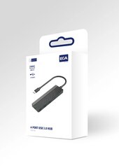 EGA H2 USB-C to 4 x USB 3.0 splitter 5 Gbps black (EU Blister) цена и информация | Адаптеры и USB-hub | kaup24.ee