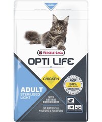 Versele Laga Opti Life Cat для стерилизованных кошек с курицей, 1 кг цена и информация | Сухой корм для кошек | kaup24.ee