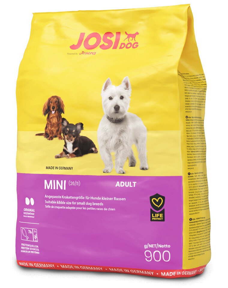 Josera JosiDog Mini väikest tõugu täiskasvanud koertele, 900 g hind ja info | Kuivtoit koertele | kaup24.ee