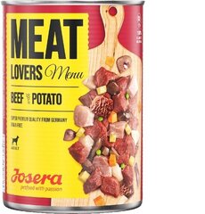 Josera Meatlovers Menu с говядиной и картофелем, 6х400 г цена и информация | Консервы для собак | kaup24.ee