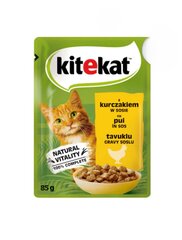 Kitekat täiskasvanud kassidele kanaga, 28x85 g hind ja info | Konservid kassidele | kaup24.ee