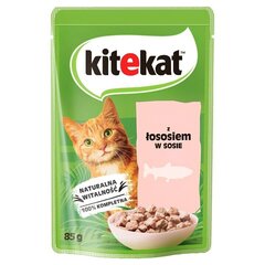 Kitekat для взрослых кошек с лососем, 28х85 г цена и информация | Кошачьи консервы | kaup24.ee