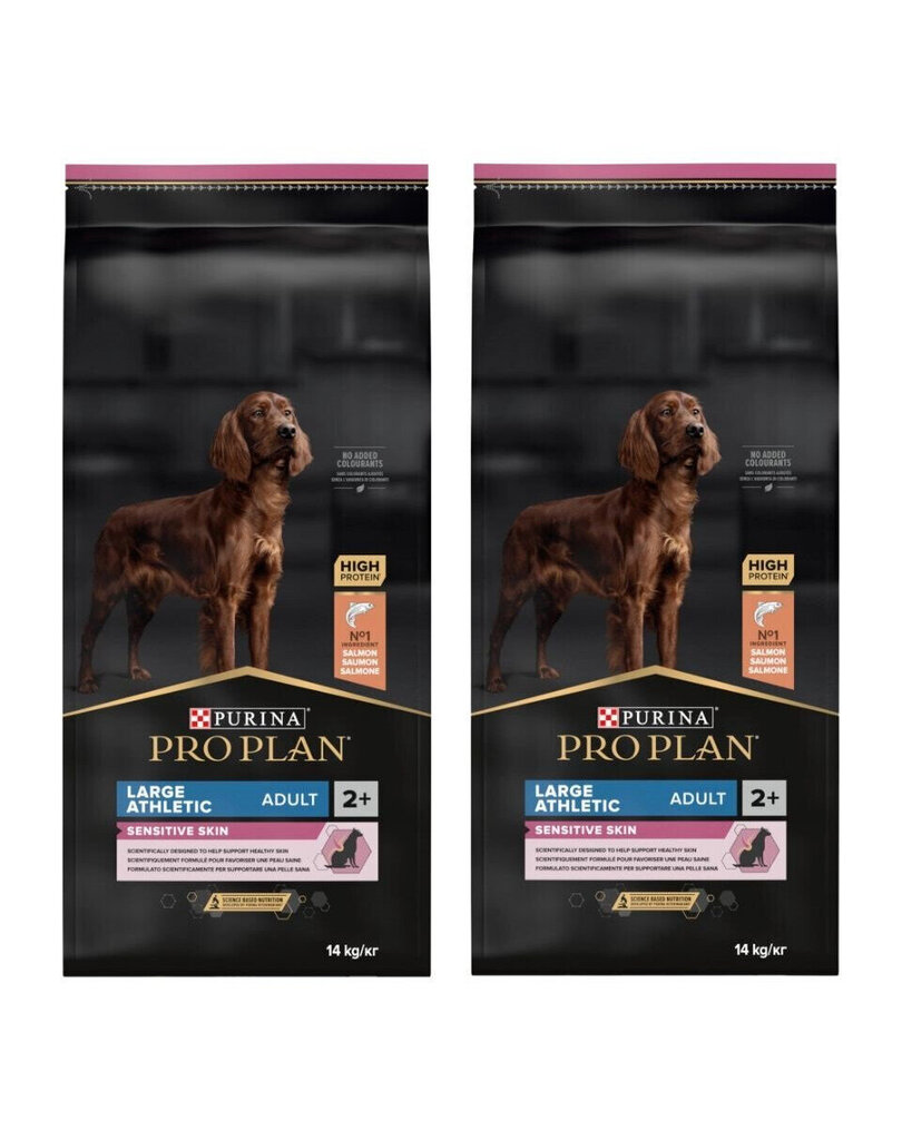 Purina Pro Plan allergilistele suurt tõugu koertele lõhega, 2 x 14 kg цена и информация | Kuivtoit koertele | kaup24.ee