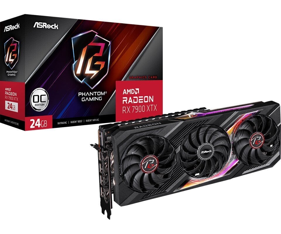 ASRock AMD Radeon RX 7900 XTX Phantom Gaming 24GB OC цена и информация | Videokaardid (GPU) | kaup24.ee