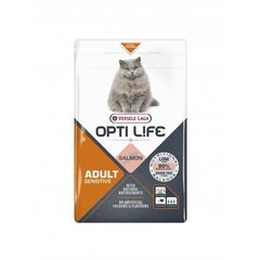 Versele Laga Opti Life для кошек с лососем, 1 кг цена и информация | Сухой корм для кошек | kaup24.ee