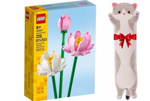 40647 Lego® Creator lootose lillede komplekt ja plüüsist padjakass hind ja info | Klotsid ja konstruktorid | kaup24.ee